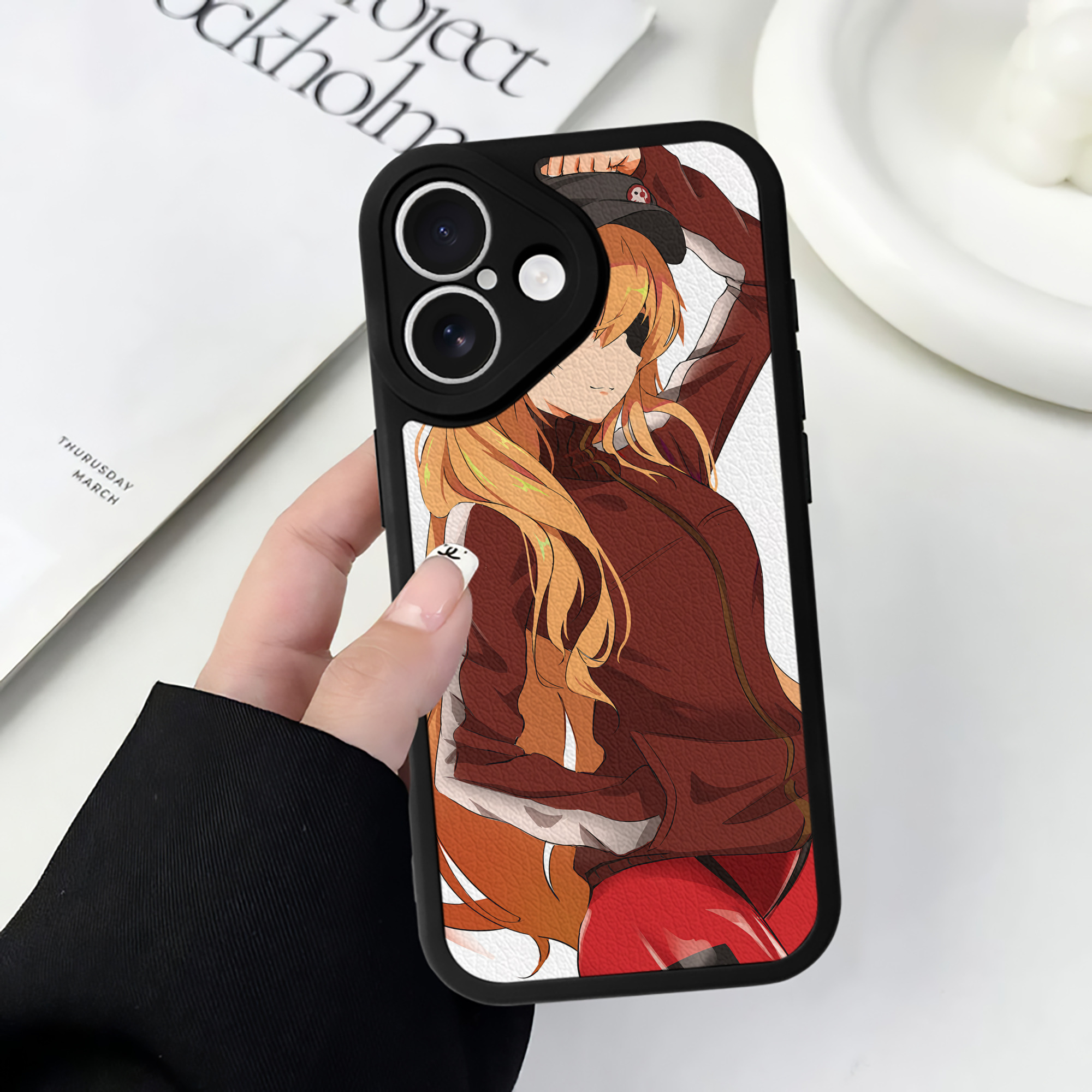 （画像用） EVA 新世紀エヴァンゲリオン 【iPhone 16シリーズ対応】シリコンスマホケース（レザー調） 材質：シリコン